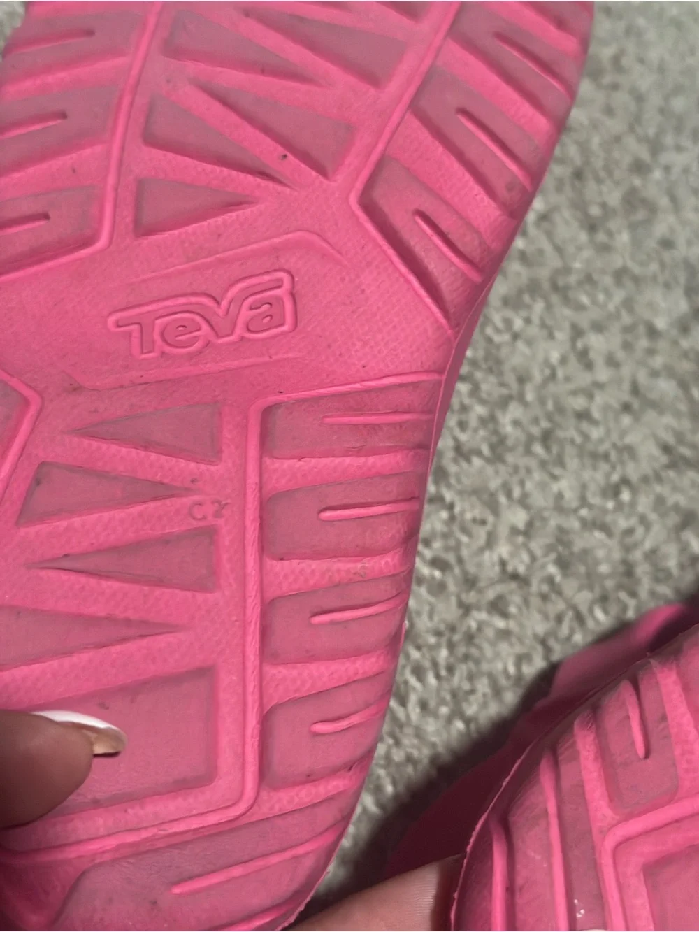 Teva Kids Hot Pink Hook-and-Loop Sandals